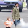 Exclusif - David Beckham et sa fille Harper à Londres le 19 mars 2015