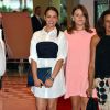 Pauline Ducruet et Camille Gottlieb soutenaient leur mère la princesse Stéphanie de Monaco le 10 juillet 2015 au Sporting de Monte-Carlo lors du gala annuel au profit de l'association Fight Aids Monaco, présidée par la princesse Stéphanie de Monaco.