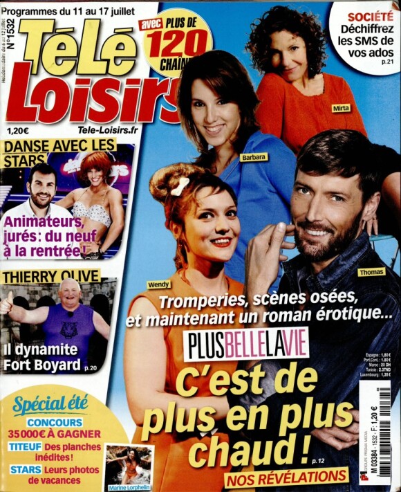Magazine Télé-Loisirs, programmes du 11 au 17 juilelt 2015.