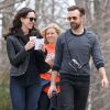Exclusif - Jason Sudeikis et Rebecca Hall se rendent sur le tournage du film "Tumbledown" à Boston, le 22 avril 2014.  