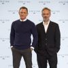 Daniel Craig et Sam Mendes - Photocall avec les acteurs de la 24ème production du nouveau film de James Bond à Pinewood. Le 4 décembre 2014 