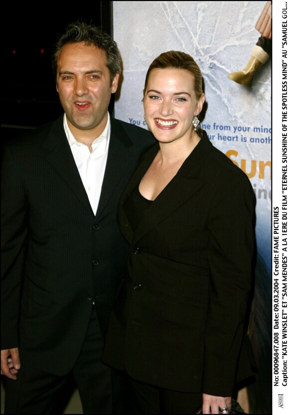 Kate Winslet et Sam Mendes à la première du film Eternal Sunshine Of The Spotless Mind à Beverly Hills, le 9 mars 2004 