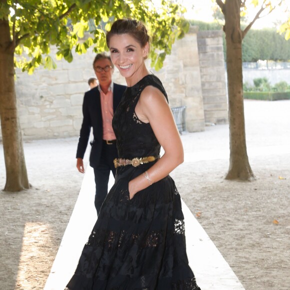 Clotilde Courau (princesse de Savoie) - Lancement de la collection "Montblanc Bohème Moongarden" à l'Orangerie Ephémère du jardin des Tuileries, place de la Concorde à Paris, le 9 juillet 2015.