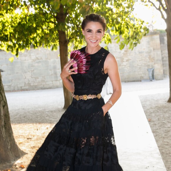 Clotilde Courau - Lancement de la collection "Montblanc Bohème Moongarden" à l'Orangerie Ephémère du jardin des Tuileries, place de la Concorde à Paris, le 9 juillet 2015.