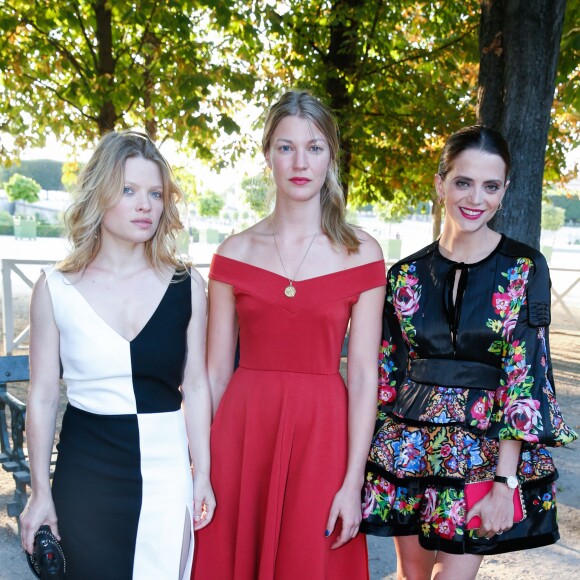 Mélanie Thierry, Mona Walravens, Macarena Gomez - Lancement de la collection "Montblanc Bohème Moongarden" à l'Orangerie Ephémère du jardin des Tuileries, place de la Concorde à Paris, le 9 juillet 2015.