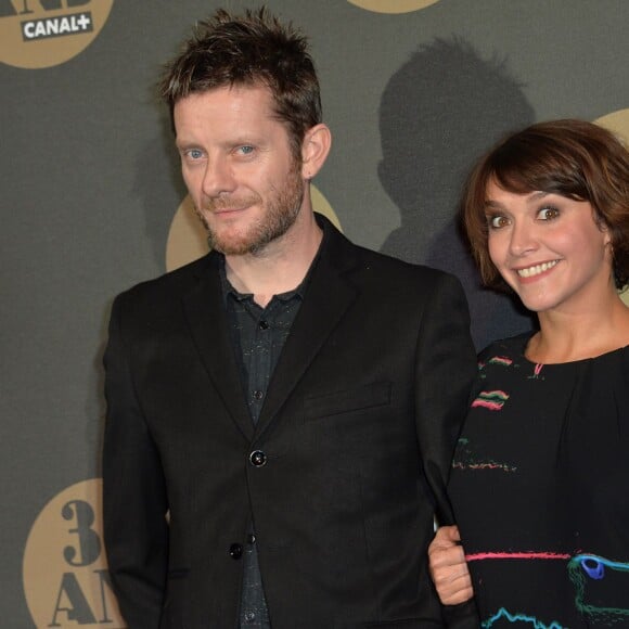 Emma De Caunes avec son mari Jamie Hewlett - Soirée des 30 ans de Canal + au Palais de Tokyo à Paris le 4 novembre 2014.