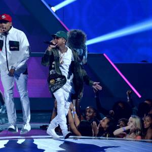 Chris Brown et Tyga lors des BET Awards 2015 à Los Angeles, le 28 juin 2015.