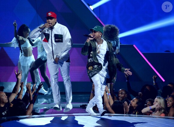 Chris Brown et Tyga lors des BET Awards 2015 à Los Angeles, le 28 juin 2015.