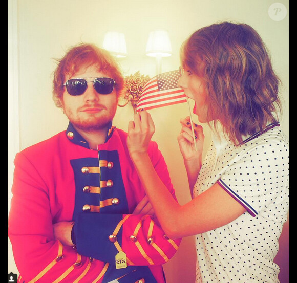 Taylor Swift et Ed Sheeran sur Instagram, le weekend du 4 juillet 2015