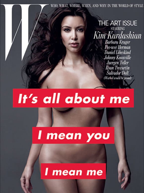 Kim Kardashian en couverture du magazine W. Novembre 2010. Photo par Mark Seliger.