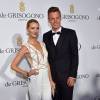 Tomas Berdych et sa belle Ester Satorova lors de la soirée de Grisogono à l'hôtel Eden Roc du Cap d'Antibes à Cannes le 19 mai 2015