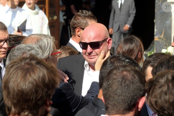 Philippe Bianchi lors des obsèques de son fils Jules Bianchi en la cathédrale Sainte-Réparate à Nice, le 21 juillet 2015