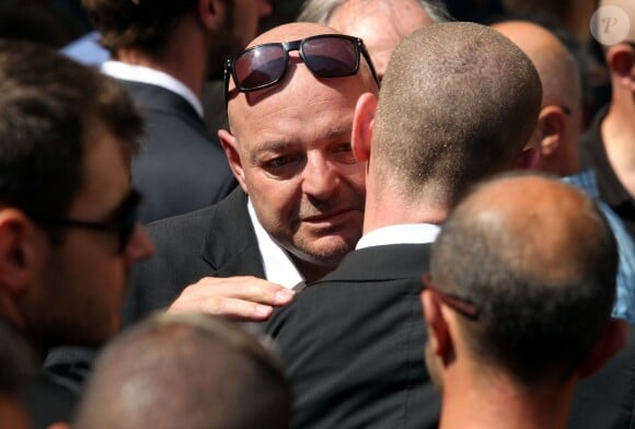 Philippe Bianchi lors des obsèques de son fils Jules Bianchi en la cathédrale Sainte-Réparate à Nice, le 21 juillet 2015