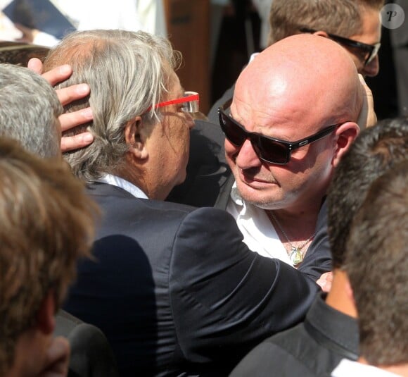Philippe Bianchi lors des obsèques de son fils Jules Bianchi en la cathédrale Sainte-Réparate à Nice, le 21 juillet 2015