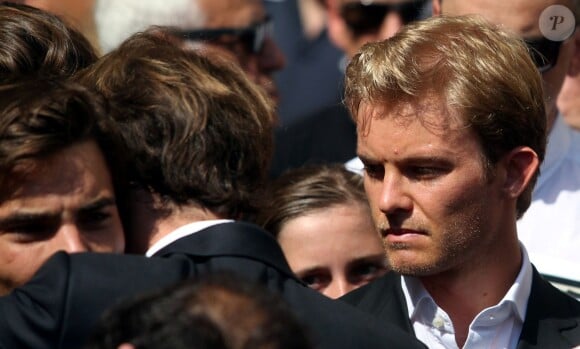 Nico Rosberg lors des obsèques de Jules Bianchi en la cathédrale Sainte-Réparate à Nice, le 21 juillet 2015