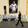 Nico Rosberg lors des obsèques de Jules Bianchi en la cathédrale Sainte-Réparate à Nice, le 21 juillet 2015