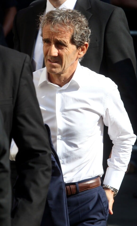 Alain Prpst lors des obsèques de Jules Bianchi en la cathédrale Sainte-Réparate de Nice, le 21 juillet 2015