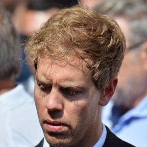Sebastian Vettel lors des obsèques de Jules Bianchi en la cathédrale Sainte-Réparate de Nice, le 21 juillet 2015