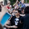 Le chanteur Psy donne une conference de presse avant son concert a Moscou, le 7 Juin 2013.  