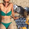 Sonia Rolland en bikini en vacances en Martinique. Juillet 2015.