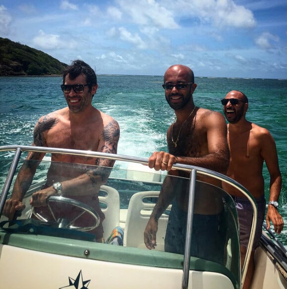 Jalil Lespert en vacances en Martinique avec Sonia Rolland. Juillet 2015.