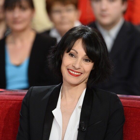 Marie-Claude Pietragalla lors de l'enregistrement de l'émission "Vivement Dimanche" à Paris le 11 février 2015
