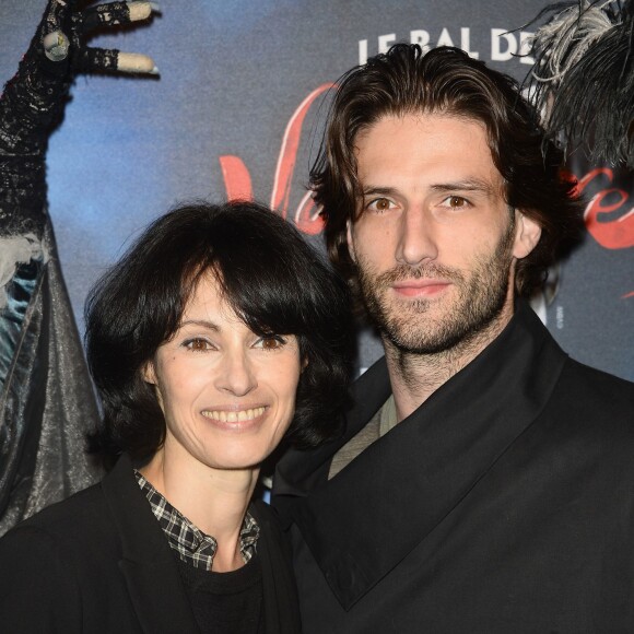 Marie-Claude Pietragalla et son compagnon Julien Derouault à la générale de la comédie musicale "Le Bal des Vampires" au Théâtre Mogador à Paris, le 16 octobre 2014