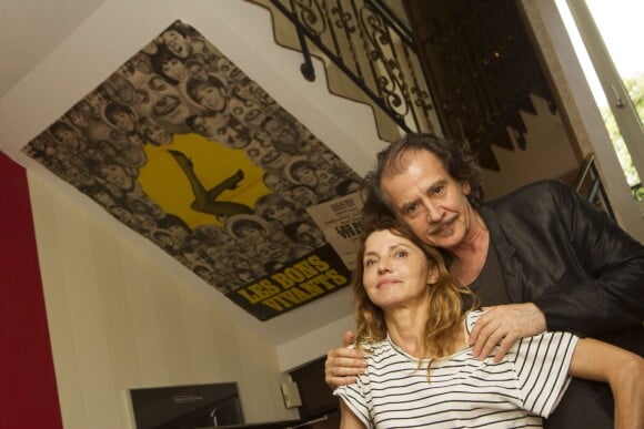 Exclusif - Teresa Ovidio et son compagnon Jean-Marie Galey, lors du Festi'Vittel 2015 (Cure de Théâtre) à Vittel le 20 juillet 2015.