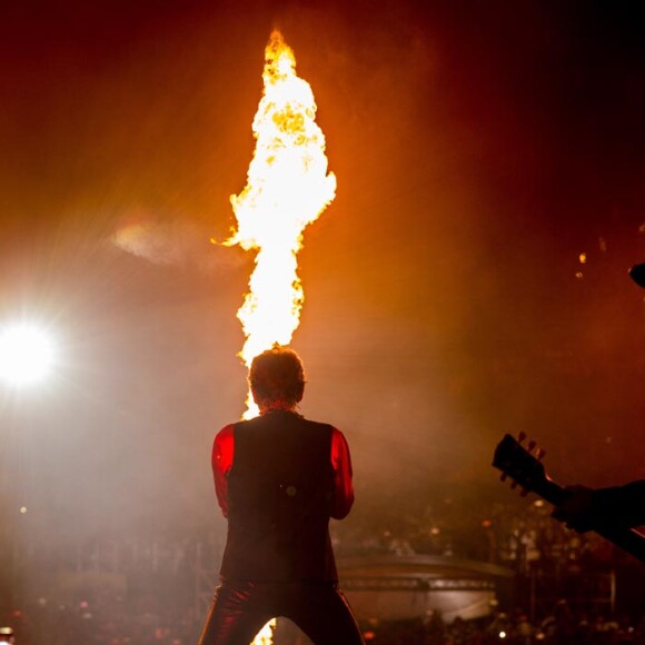 Exclusif - Johnny Hallyday en concert aux Francofolies à La Rochelle le 14 juillet 2015.