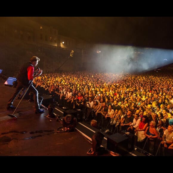 Exclusif - Johnny Hallyday en concert aux Francofolies à La Rochelle le 14 juillet 2015.