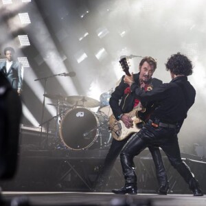 Exclusif - Johnny Hallyday en concert aux Francofolies à La Rochelle le 14 juillet 2015.