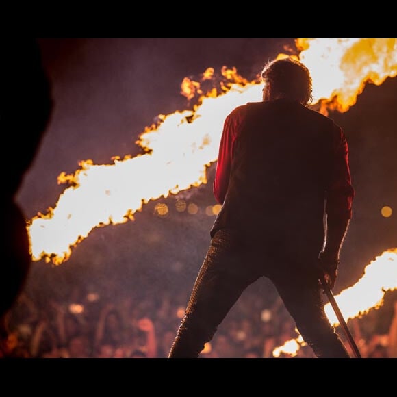 Exclusif - Johnny Hallyday en concert au Big Festival à Biarritz le 17 juillet 2015.