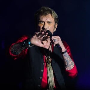 Exclusif - Johnny Hallyday en concert au Big Festival à Biarritz le 17 juillet 2015.