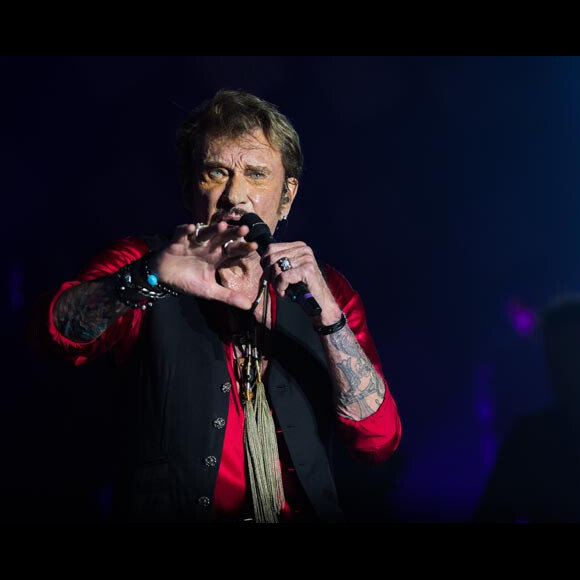 Exclusif - Johnny Hallyday en concert au Big Festival à Biarritz le 17 juillet 2015.