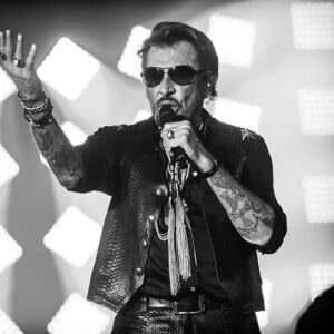 Exclusif - Johnny Hallyday en concert au Big Festival à Biarritz le 17 juillet 2015.