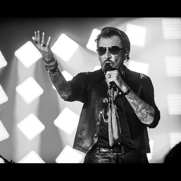 Exclusif - Johnny Hallyday en concert au Big Festival à Biarritz le 17 juillet 2015.