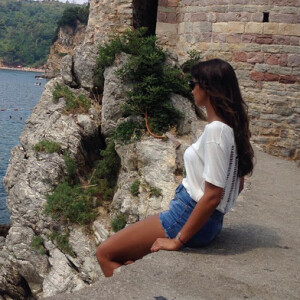 La belle Malika Ménard en vacances en Croatie. Juillet 2015.