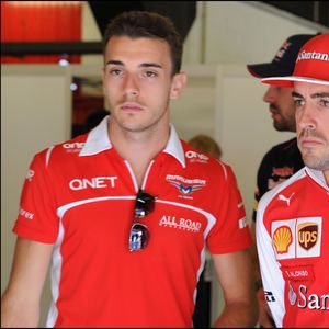 Fernando Alonso et Jules Bianchi au Grand Prix d'Espagne à Barcelone sur le circuit de Catalogne, qui se disputait les 9, 10 et 11 mai 2014
