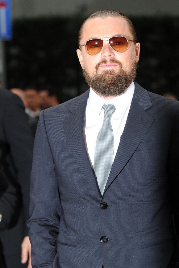 Leonardo DiCaprio - Arrivée des people à l'inauguration de l'espace Armani Silos pour les 40 ans de carrière du célèbre styliste italien à Milan le 30 avril 2015.