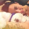 Demi Lovato et son chien Buddy, sur Instagram. Juillet 2015