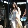 Kim Kardashian, enceinte, se promène dans les rues de Los Angeles, le 28 juillet 2015