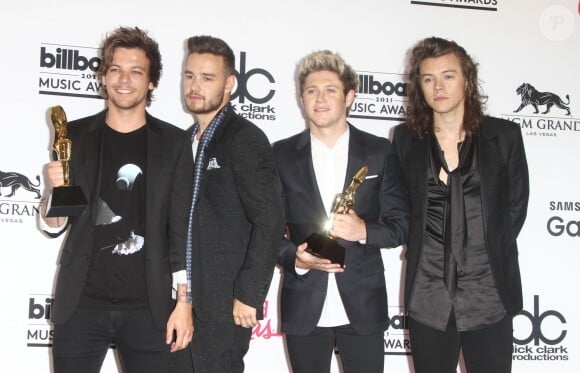 Louis Tomlinson, Liam Payne, Niall Horan et Harry Styles du groupe One Direction - Soirée des "Billboard Music Awards" à Las Vegas le 17 mai 2015.  The 2015 Billboard Music Awards-Arrivals- held at The MGM Grand Arena in Las Vegas, Nevada on 5/17/15.17/05/2015 - Las Vegas
