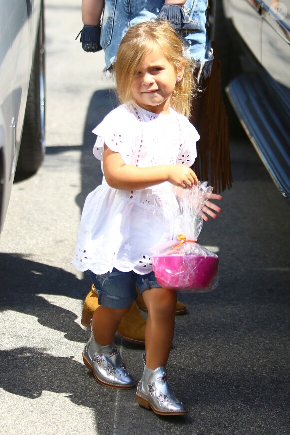 Penelope (fille de Kourtney Kardashian et Scott Disick) à Woodland Hills. Los Angeles, le 2 août 2015.
