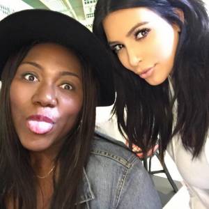 Kim Kardashian et sa plus grande fan, Myleeza, le 4 août 2015