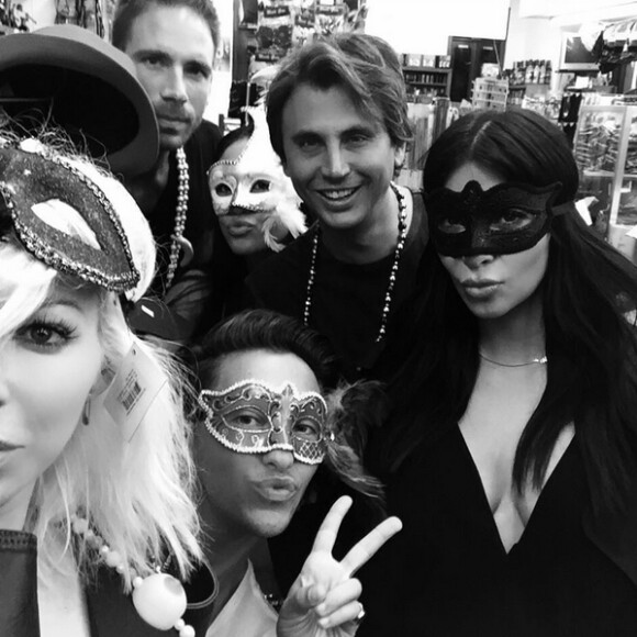 Kim Kardashian et sa clique à la Nouvelle Orléans le 4 août 2015