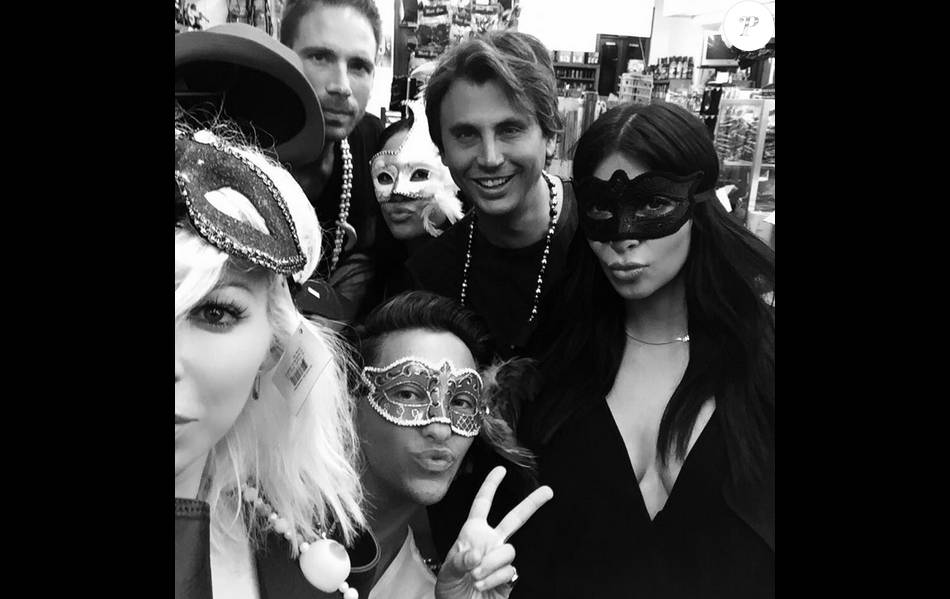 Kim Kardashian et sa clique à la Nouvelle Orléans le 4 août 2015