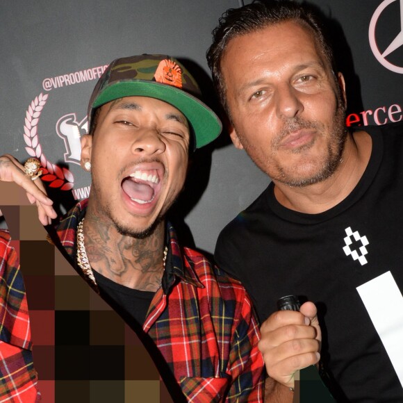 Exclusif - Tyga et Jean-Roch au VIP Room à Saint-Tropez, le 5 août 2015.