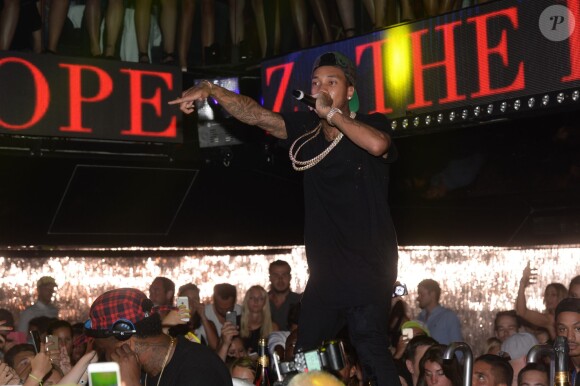 Exclusif - Tyga en showcase au VIP Room à Saint-Tropez, le 5 août 2015.