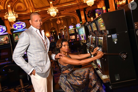 Terrence Howard et Taraji P. Henson lors du photocall de la série télévisée "Empire" dans les salons privés du Casino de Monte-Carlo, Salle Médecin pendant le 55e Festival de Télévision de Monte-Carlo à Monaco le 15 juin 2015.