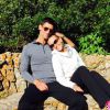 Novak Djokovic et son épouse Jelena Ristic, amoureux lors d'une journée nature - photo publiée sur le compte Twitter de Novak Djokovic, le 20 avril 2015